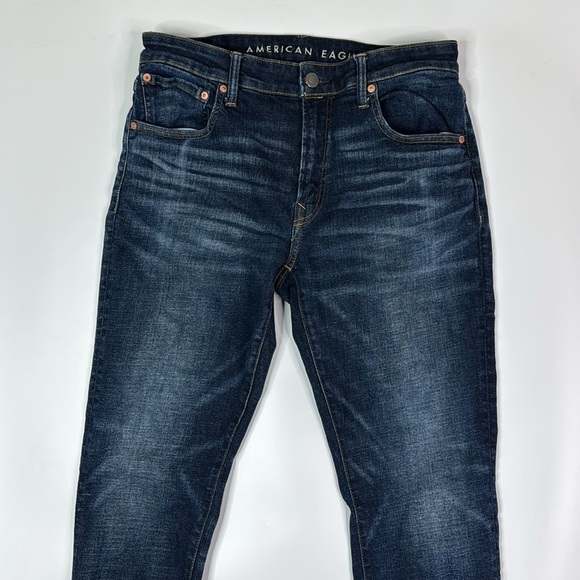 American Eagle Airflex + Slim Dark Wash Jeans 34x30 - Picture 2 of 10